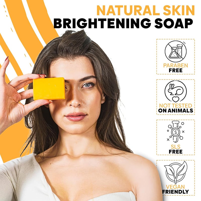 💖 Hot Sales 49% OFF🔥Lemon Turmeric and Kojic Acid Skin Brightening Soap