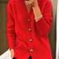 (🎅Xmas Sale 49% OFF) -🔥Women's Casual Winter Plain Yarn Wool Yarn Buttoned Cardigan🔥