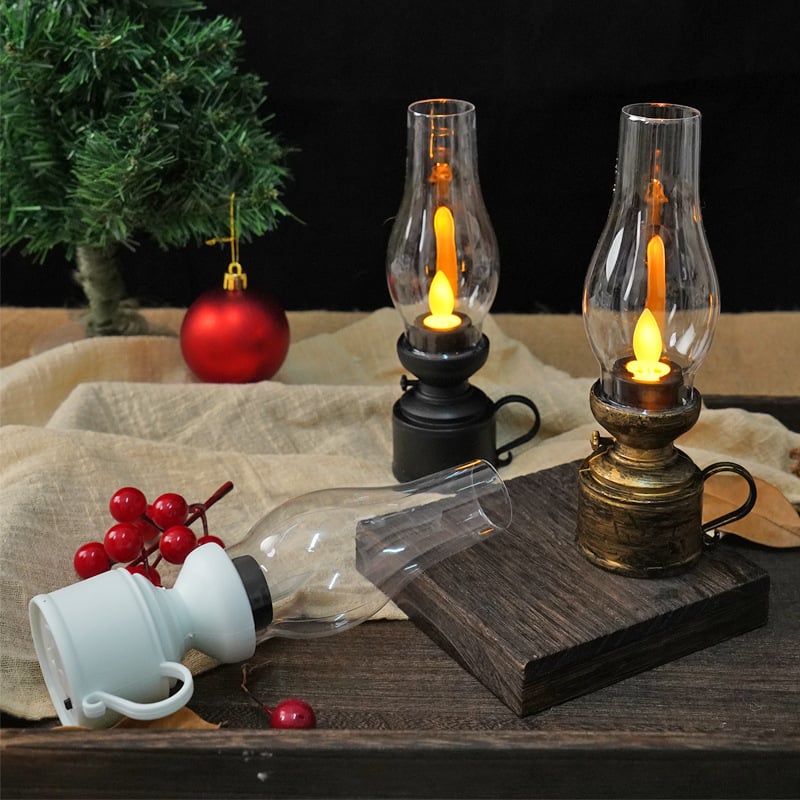 ✨Buy 3 Get 15% OFF 🕯️LED Vintage Kerosene Lamp Electronic Swing Candle🔥-6