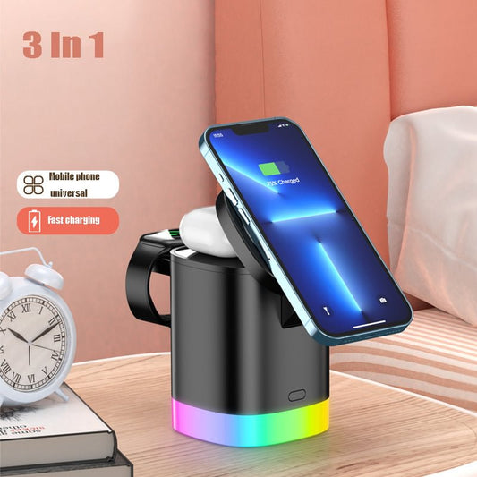 ✨Last Day Promotion 49% OFF!✨Foldable Three-In-One Mobile Phone Wireless Charging Bracket