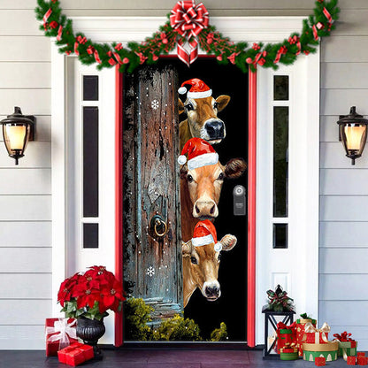 🔥LAST DAY SALE 49% OFF!!⏰Christmas Front Door Decoration🎅🚪