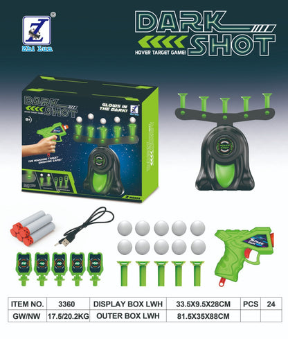 🎁Christmas promotion 49% OFF🎄Glow-in-the-Dark Shooting Target Practice Kids Shooting Toy Gun Set