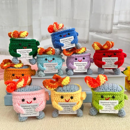 🎁Christmas Gift idea 49%OFF💖Handmade Crochet Dumpster Fire