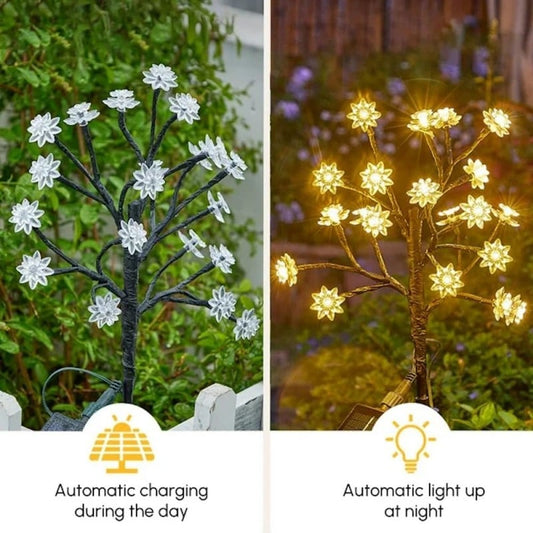 🎁49% OFF✨Outdoor Waterproof Cherry Blossom  Multicolor Solar Garden Lights🎉