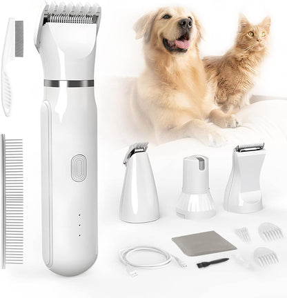 💥49% OFF💥Ultimate Pet Grooming Kit 🐶 4-in-1 Electric Clippers with 4 Interchangeable Blades