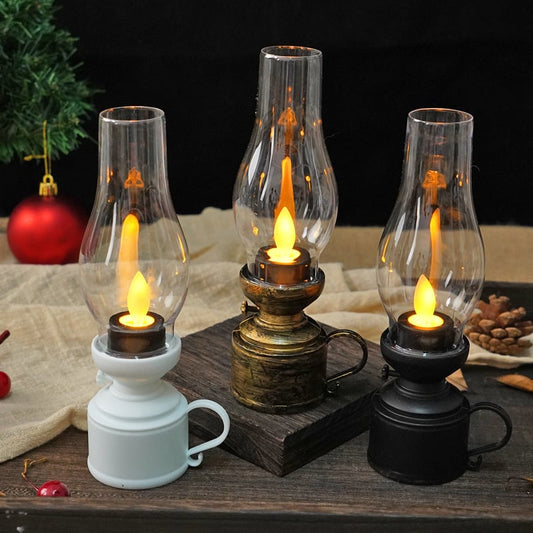 ✨Buy 3 Get 15% OFF 🕯️LED Vintage Kerosene Lamp Electronic Swing Candle🔥