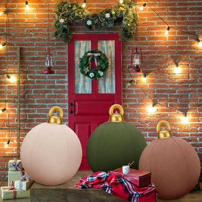 🎅 Early Christmas 49%OFF - Giant Inflatable Velvet Christmas Balls Outdoor Decorations