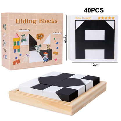 🎁Early Xmas Sales - 49% OFF🎅Creative Black & White Block Puzzles Set for Kids