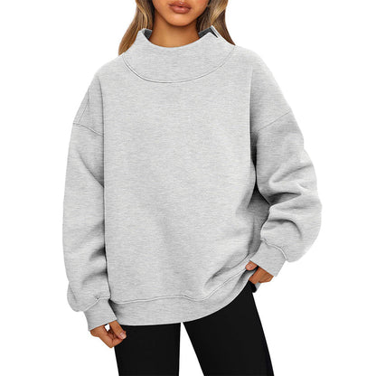 🔥Special 49% OFF🔥Women's Oversized Mock Neck Sweatshirt